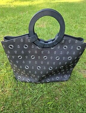 Vintage 90s Hunting World Elephant Print Tote Bag